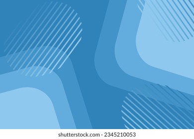 abstract blue background with shape and lines. illustration technology, template for digital business banner