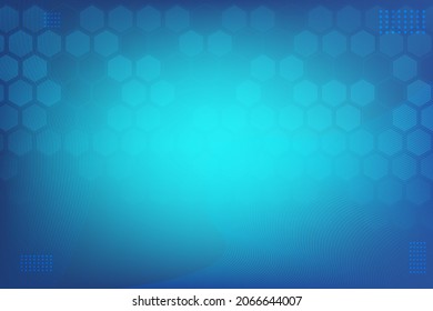 Abstract blue background with shining light particles. Creative futuristic template for presentation with concept of network globalization. Blank space for business.