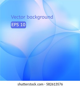 Abstract blue background with shiny circle lines eps10