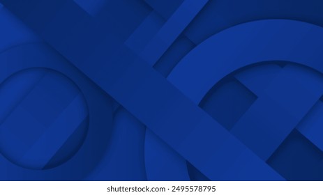 Abstract blue background with shiny light blue shadow element decoration, suit for presentation design, web banner, social media cover and more