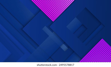 Abstract blue background with shiny light blue shadow element decoration, suit for presentation design, web banner, social media cover and more