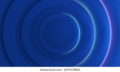 Fondo azul Abstractas con la decoración del elemento de la sombra azul brillante, traje para el diseño de la presentación, Anuncio del Web, cubierta de los medios sociales y más