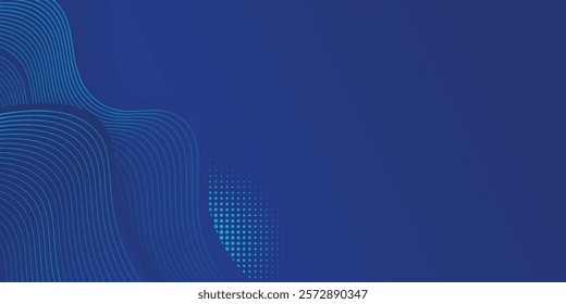 Abstract blue background with shiny light blue shadow element decoration, suit for presentation design. eps 10