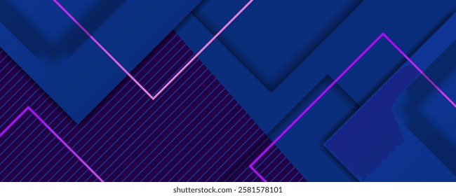Abstract blue background with shiny light blue shadow element decoration, suit for presentation design, web banner,