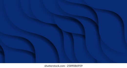 Abstract blue background with shiny light blue shadow element decoration, suit for presentation design, web banner. eps10