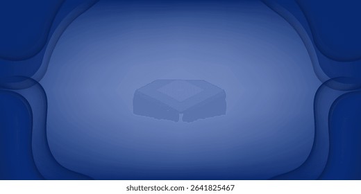 Abstract blue background with shiny light blue shadow element decoration, suit for presentation design, web banner, social media cover and more
