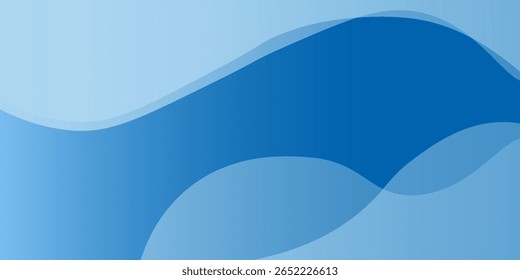 Fundo azul abstrato com cores simples e ligeira gradação. Composição dinâmica da forma. Ilustração vetorial