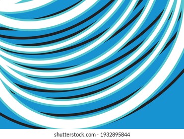 Fondo abstracto con líneas curvas simples