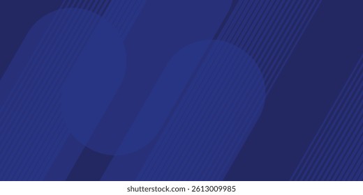 Abstract blue background. Simple and modern blue geometric design. Minimal shapes. Suitable for booklet, brochure, banner, poster, website, flyer, cover, corporate, background. eps10