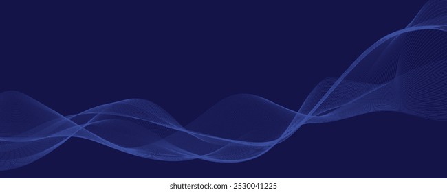 abstract blue background with smoky waves