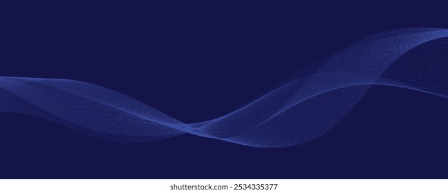 abstract blue background with smoky waves