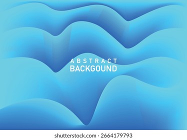  Abstract blue background with smooth flowing wave shapes and soft gradients, creating a modern fluid design ideal for digital art, presentations, web graphics, posters, and branding projects.