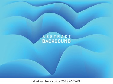  Abstract blue background with smooth gradient folds and soft light effects, creating a modern fluid texture perfect for digital art, technology designs, presentations, and branding visuals.