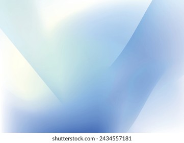 Abstrakter blauer Hintergrund mit glatten Linien darin. Vektorgrafik.