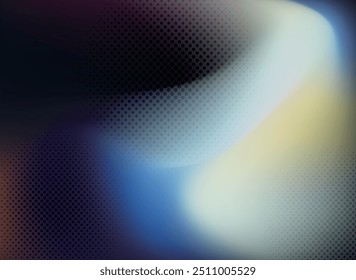 abstract blue background with smooth lines and highlights. Vector illustration.