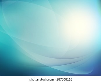 Abstract blue background with smooth lines. EPS 10 vector file included