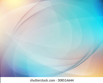 Abstract blue background with smooth lines. EPS 10 vector file included