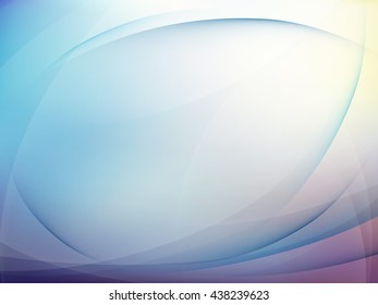 Abstract blue background with smooth lines. EPS 10 vector file included