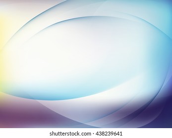 Abstract blue background with smooth lines. EPS 10 vector file included
