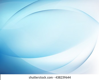 Abstract blue background with smooth lines. EPS 10 vector file included