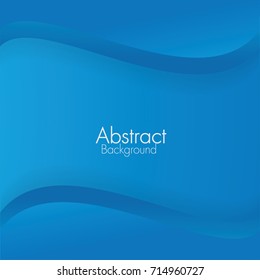 Abstract  Blue background smooth twist light lines vector background.