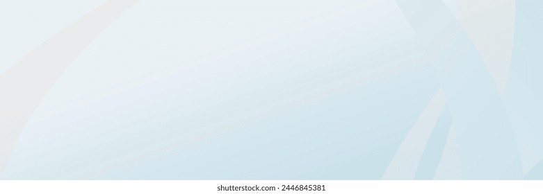Abstract blue background with smooth waves. Simple soft blue wavy vector. Modern clean gradient design. Minimal light blue graphic pattern. Suitable for banners, posters, brochures, websites,