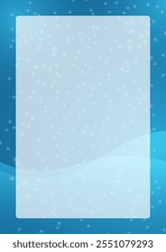 Fundo azul abstrato com flocos de neve