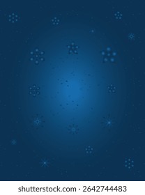 abstract blue background with snowflakes, blue snowflakes background vector design.