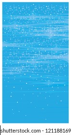 Abstract blue background, snowy pattern