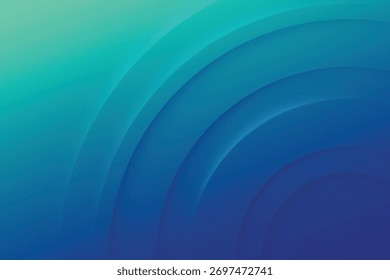Fundo azul abstrato com padrão de círculo macio e cor de gradiente futurista, perfeito para web design moderno ou ilustração de papel de parede de negócios