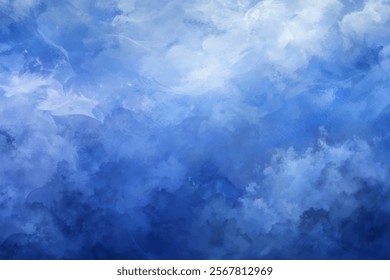 Abstract blue background, soft watercolor texture, serene atmosphere, artistic design, perfect for digital projects.