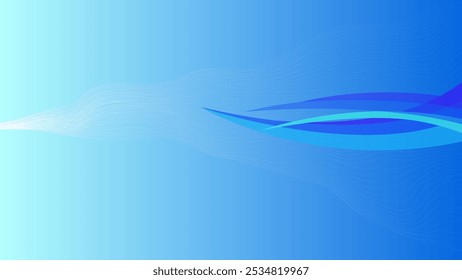 abstract blue background with some smooth lines in it 