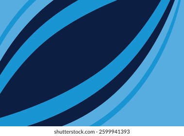 abstract blue background with some smooth lines in it, vector illustration