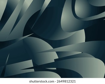 abstract blue background with some smooth lines in it 3d render