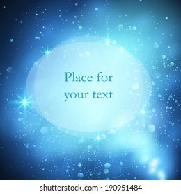 Abstract blue background with space for text.