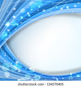 abstract blue background with sparkles