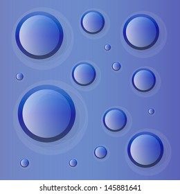 Abstract blue background from spheres