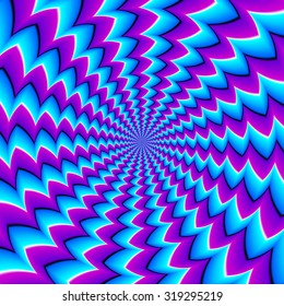 Abstract blue background (spin illusion)