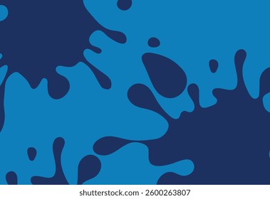 abstract blue background with splashes and spots. Vector illustration.