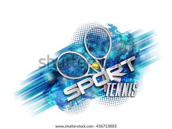 abstract blue background\
sport tennis