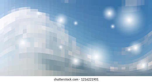 abstract blue background square pattern. vector. EPS10.