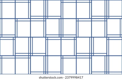 abstract blue background with square rectangular block pattern repeat seamless style design for fabric printing, traditionally fabric print pattern
