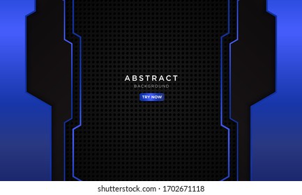 abstract blue background with square shape, modern technology concept wallpaper