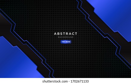 abstract blue background with square shape, modern technology concept wallpaper