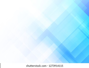 Abstract blue background with square shapes, Vector illustration