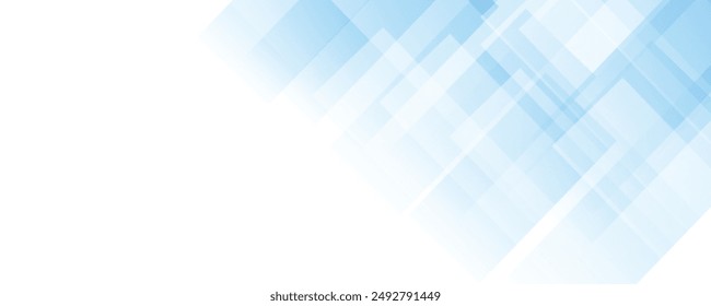 Abstract blue background with square shapes