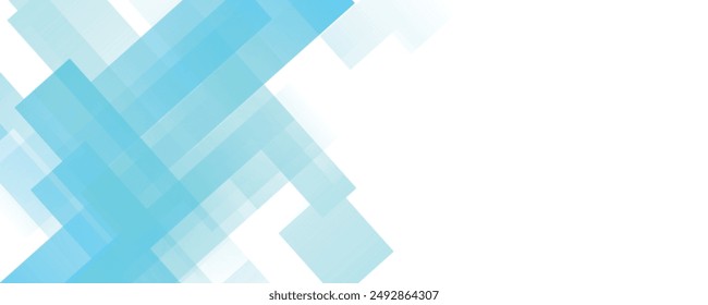 Abstract blue background with square shapes