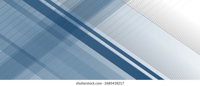 Fondo azul Abstractas con Formas cuadradas. Ilustración vectorial