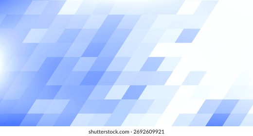 Abstract blue background with square shapes paper neutural.