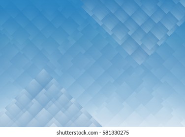 Abstract blue background with squares
